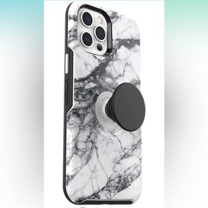 Used OTTERBOX symmetry +PopSocket iPhone 12Promax Case